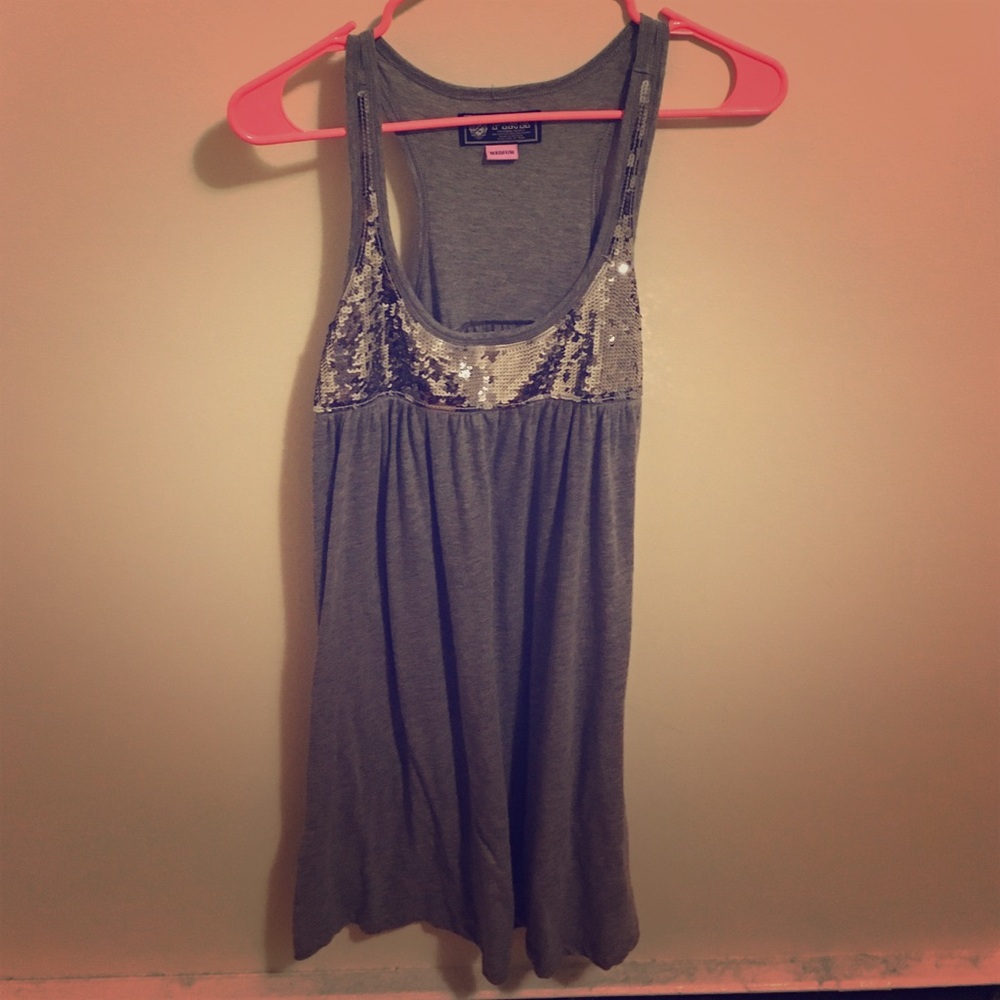 Grey babydoll PINK dress