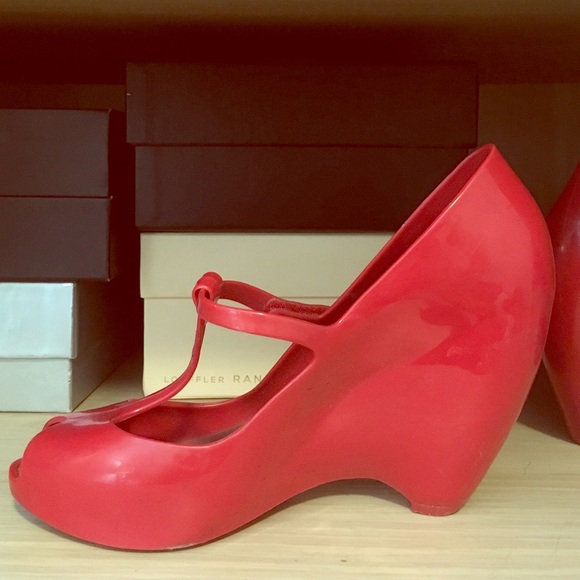 melissa jelly wedges