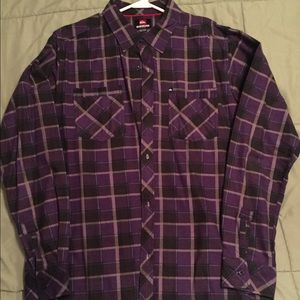 Men's Quiksilver flannel shirt size Large