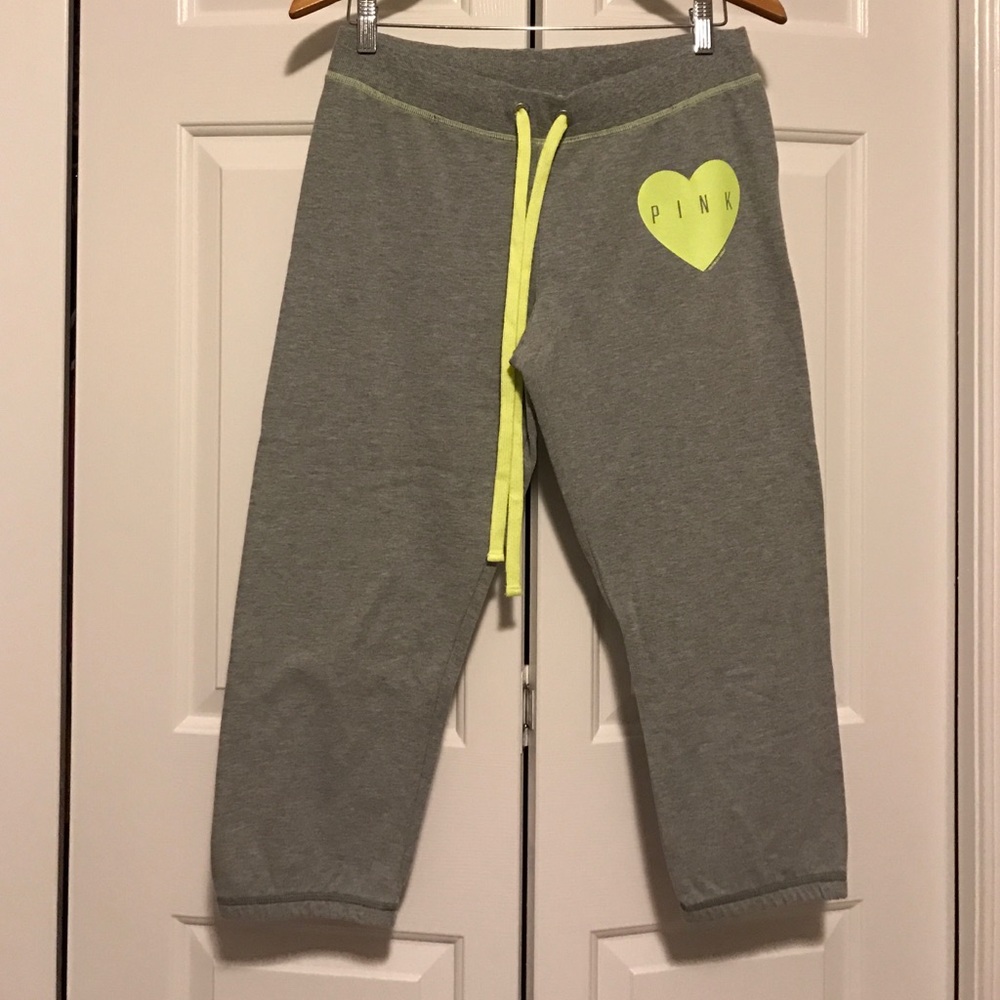 PINK - Victoria Secret Capri Sweatpants - gray