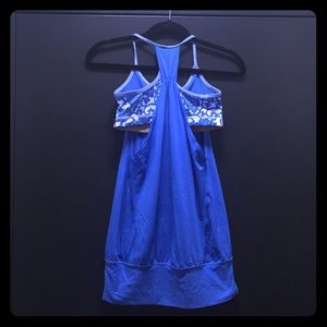 NEW Lululemon No Limits Blue Tank / Bra Combo