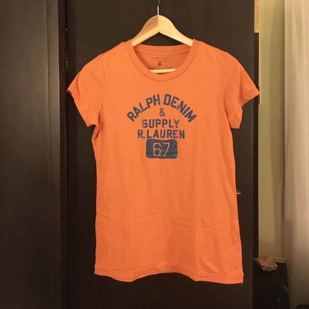 Denim and supply orange shirt.