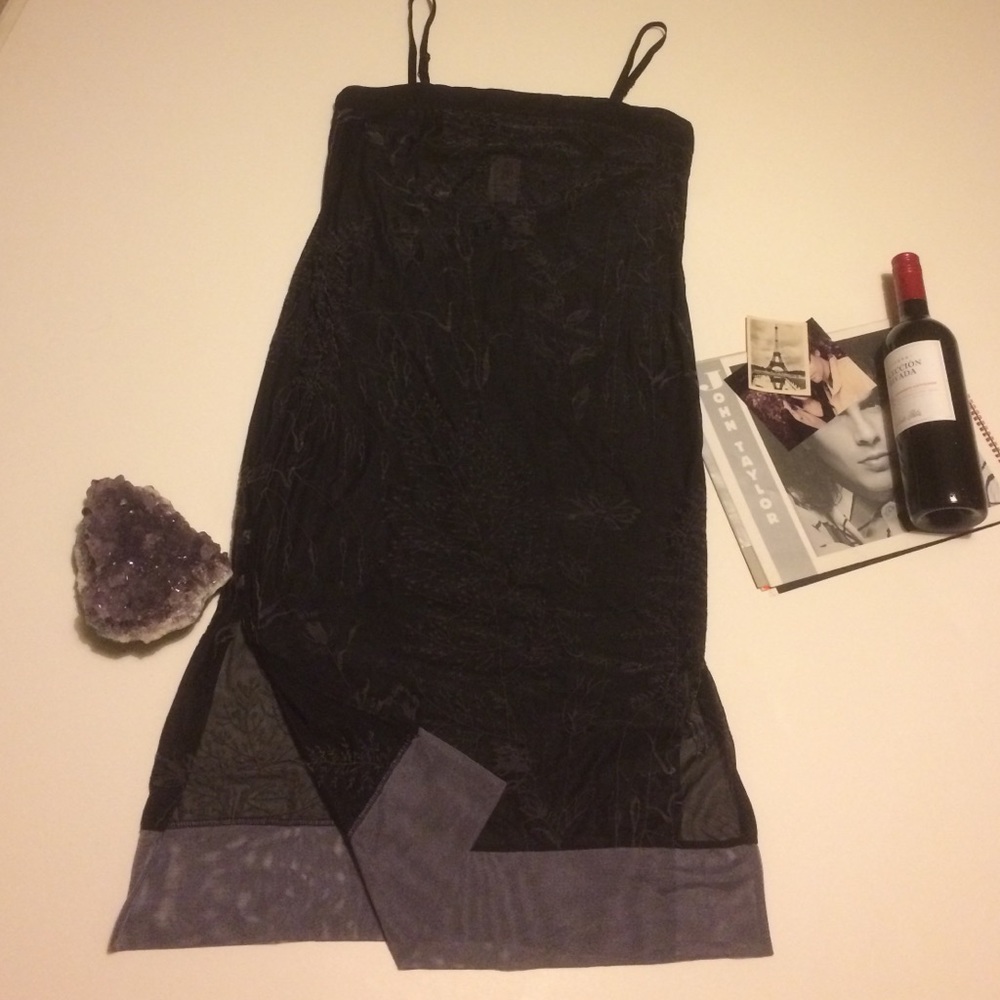 Long sheer slip