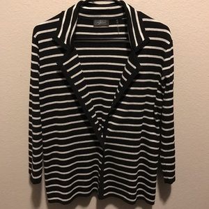 Striped sweater blazer