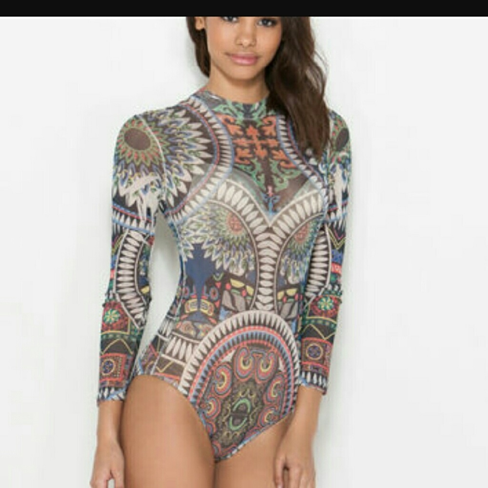 Aztec body suit