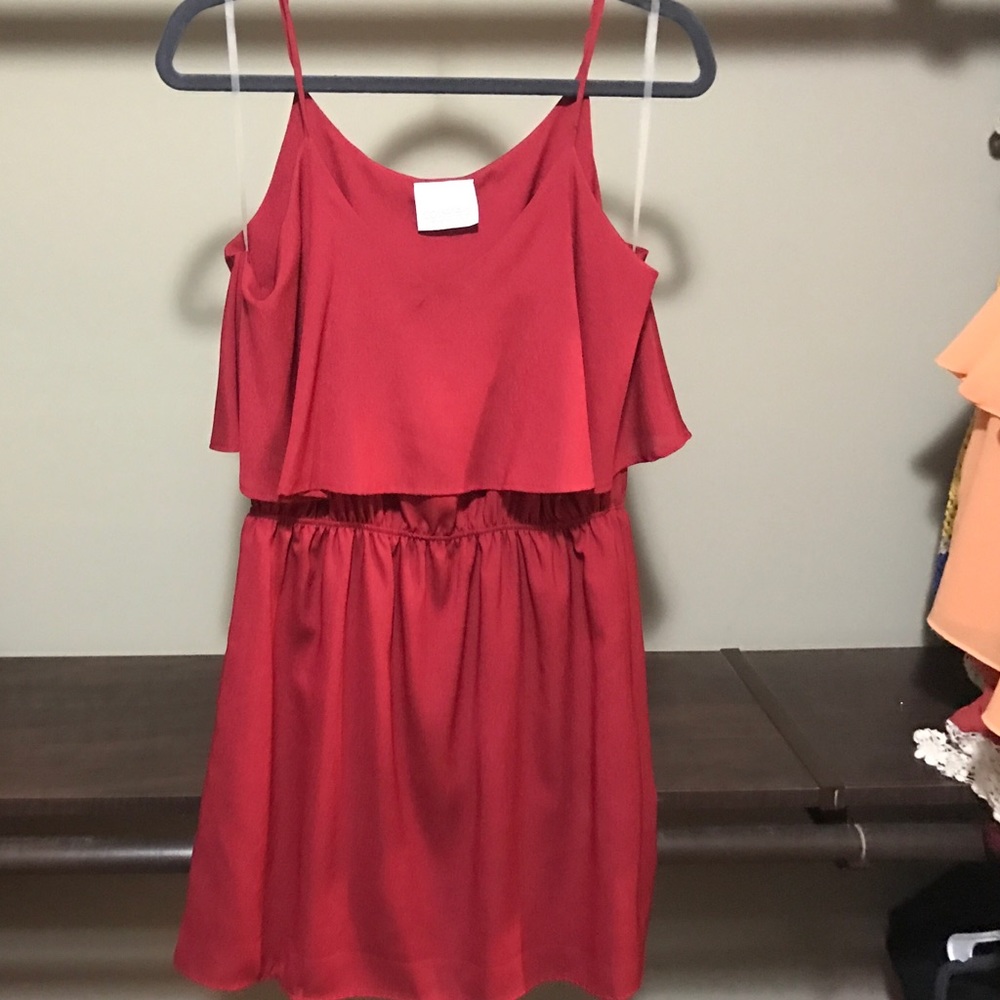 Red dress. Boutique