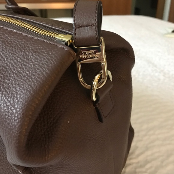 NWT Stuart Weitzman Uptown Duffle in chestnut. - Picture 2 of 4
