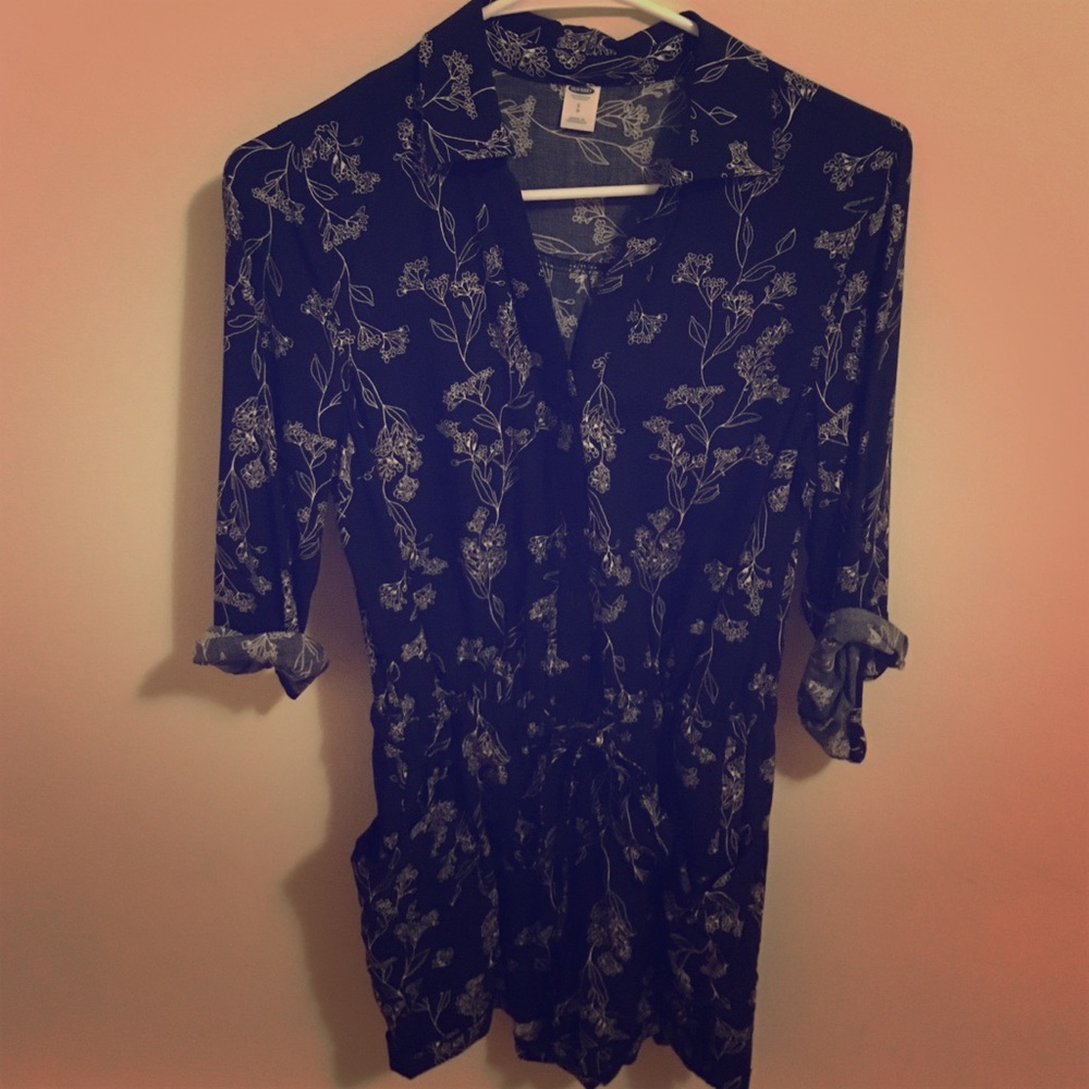 Old Navy long-sleeves, collared romper