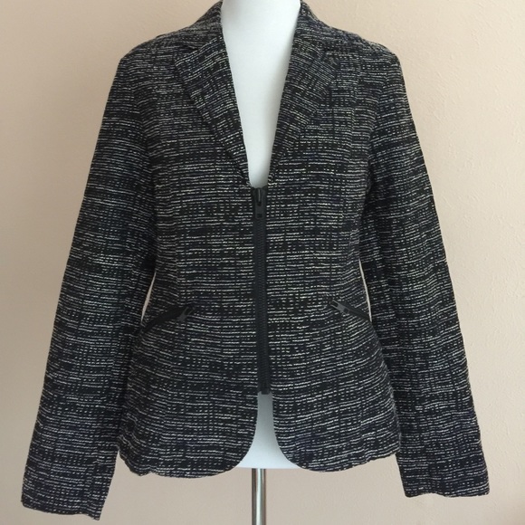 CAbi Jackets & Blazers - CAbi Blazer Zips Up, blue black