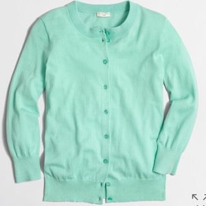 J.Crew Mint Blue Clare Cardigan