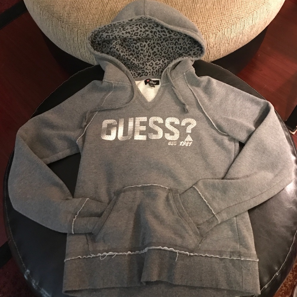 Guess woman's Size Small grey hoodie