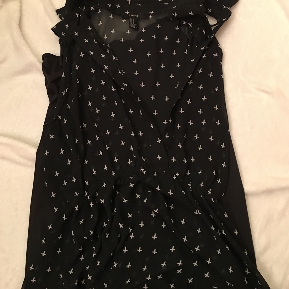 Black upside down cross dress