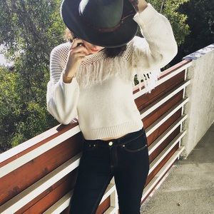 Fringe sweater worn once.