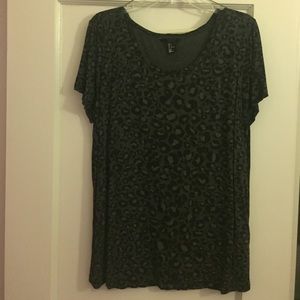 Black top cheetah print.