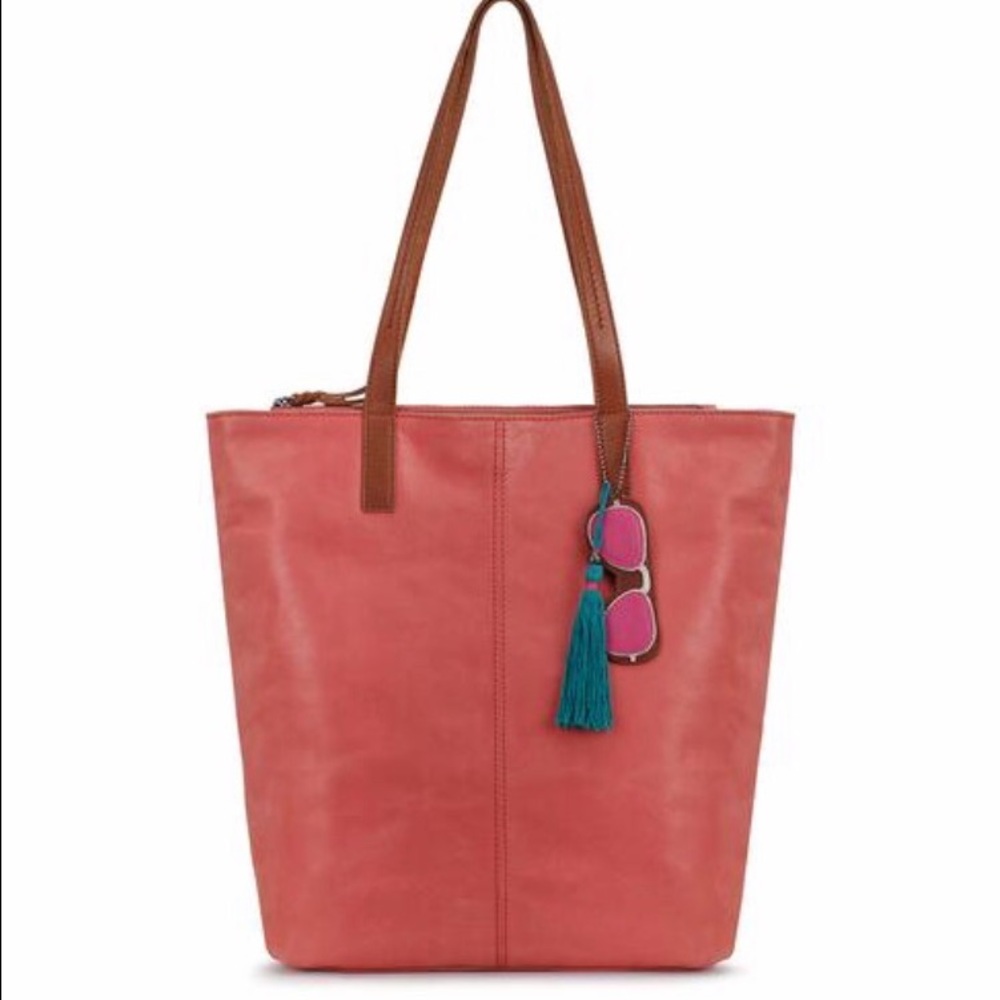 NWT The Sak leather reversible Leather tote!