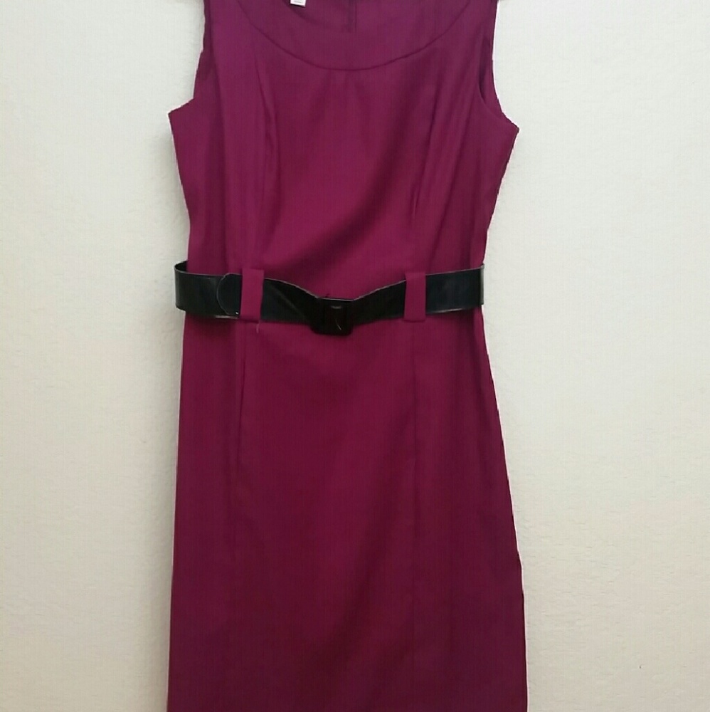 Burgundy dress