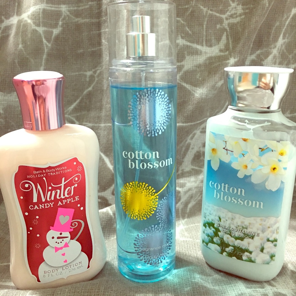Bundle! 2 Bath & Body Works lotions + 1 body spray