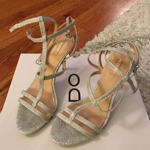 Aldo silver heels