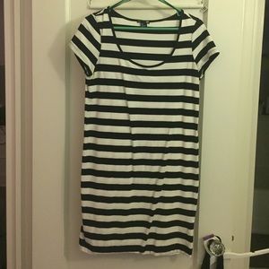 Striped body con dress