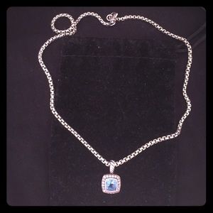 Blue Topaz Petite Albion Pendant Necklace