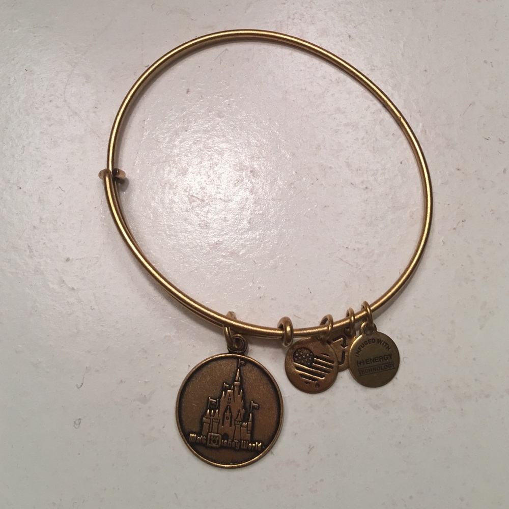 Walt Disney World Castle Alex&Ani gold bracelet