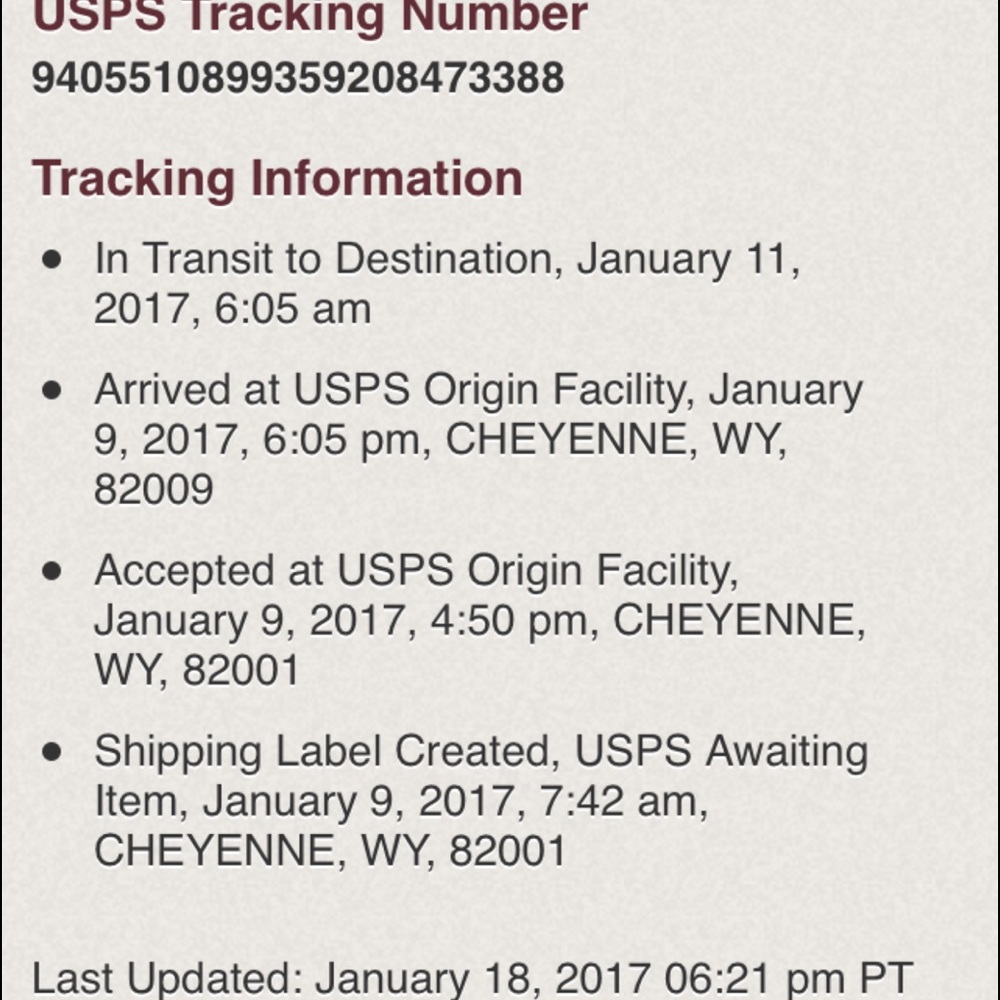 Shipping tracking