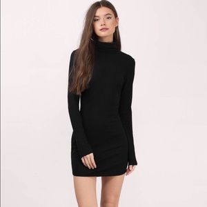 Black turtleneck dress