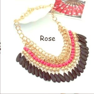 FREE just ADD to any BUNDLE rose black necklace
