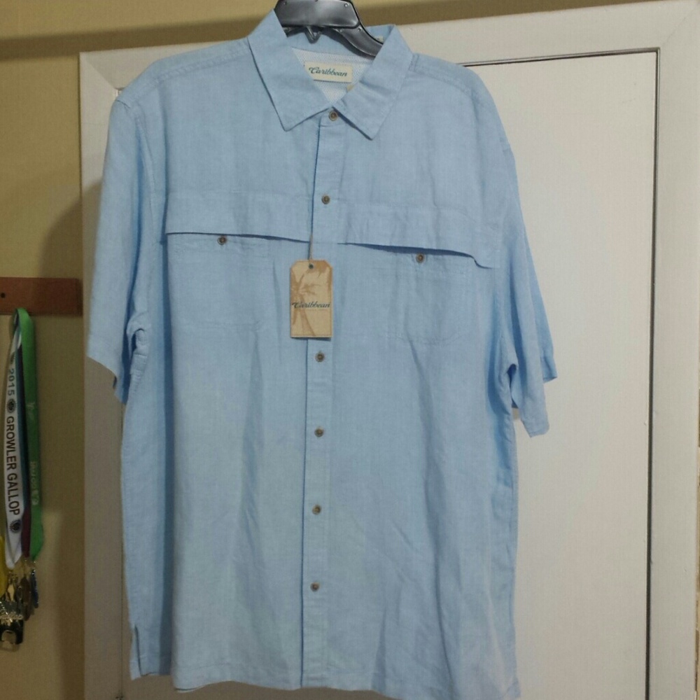 Men's XL Blue Caribbean Shirt