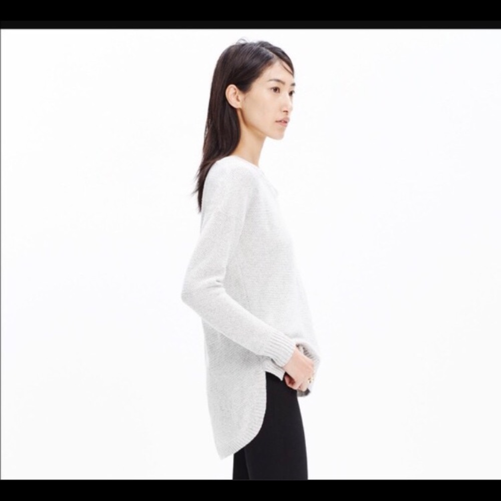 Madewell Chronicles Texture Grey Pullover Sweater