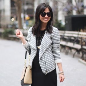 Lou & Grey Striped Moto Jacket