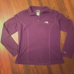 The North Face 1/4 Purple Zip Up
