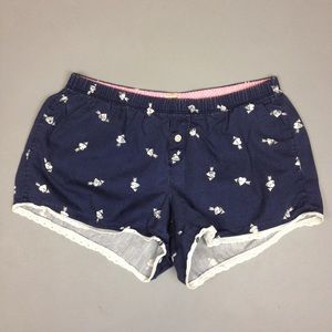 J. Crew Heart Arrow Pajama Lounge Shorts Size XS
