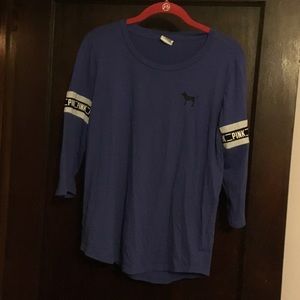 VS PINK 3/4 SLEEVE TSHIRT