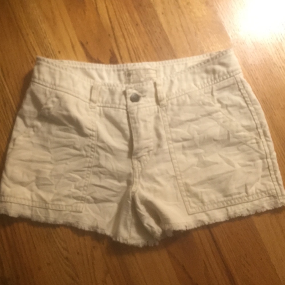 White cut-off shorts Free People!