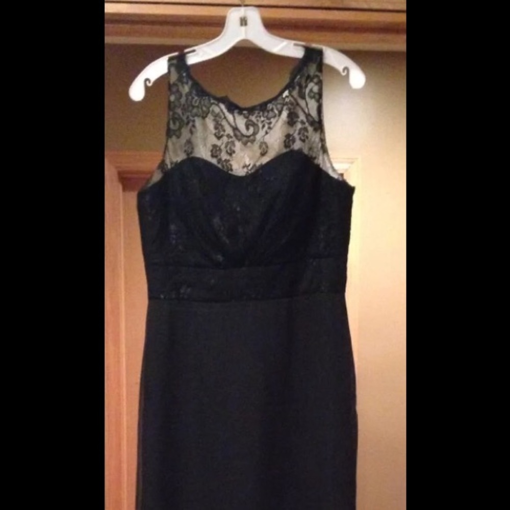 Impressions Bridal Black Lace Dress
