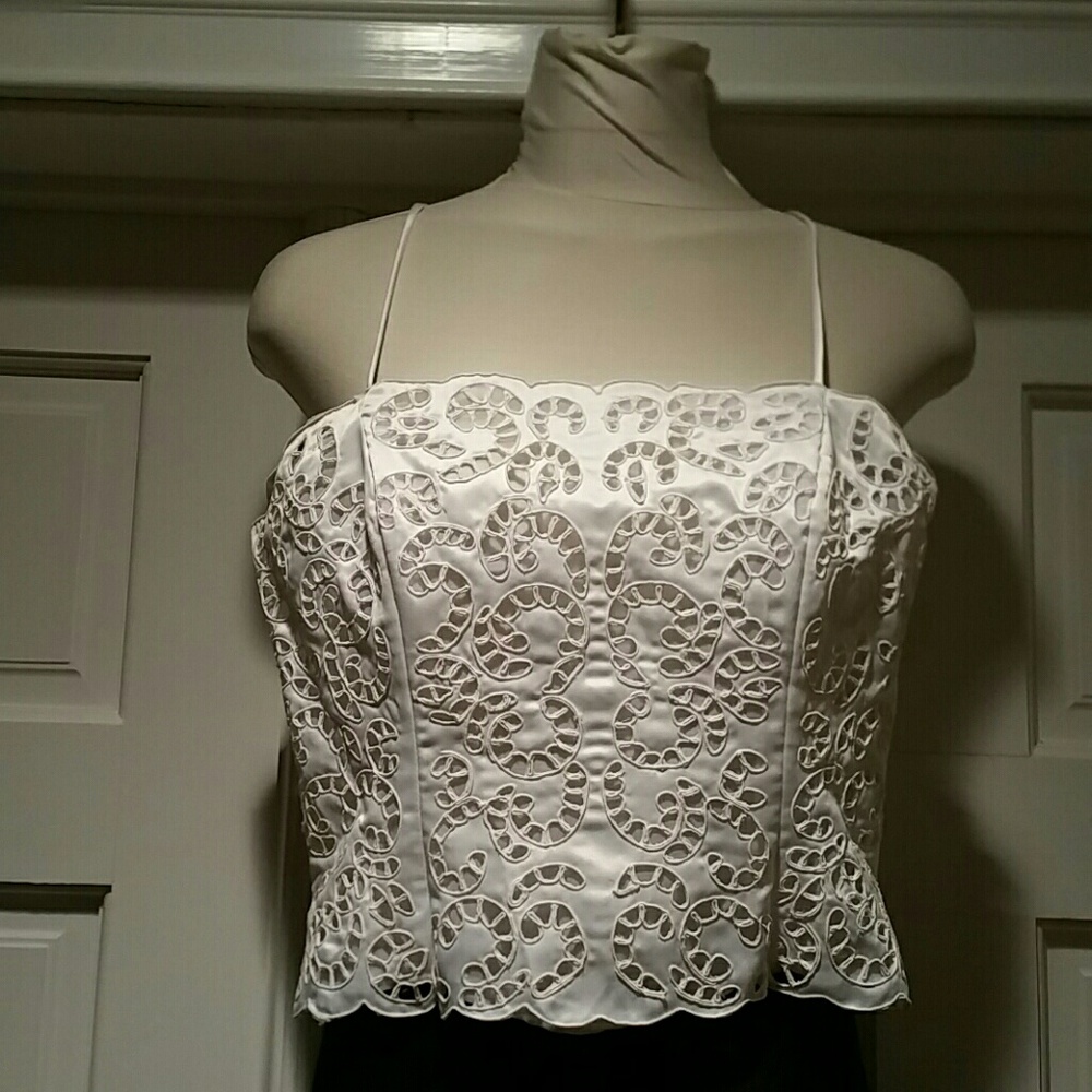 Poly Satin White Camisole