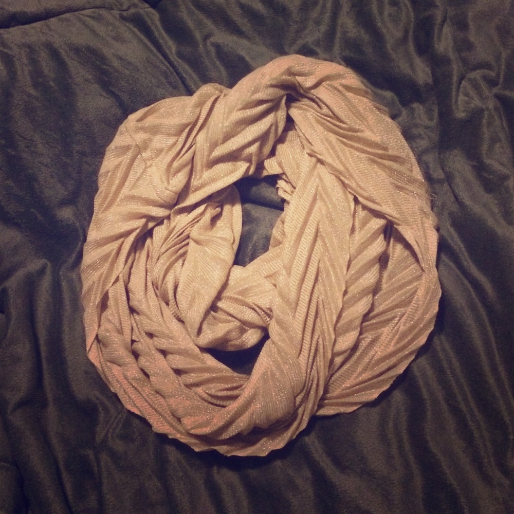 Charlotte Russe dust gold infinity scarf