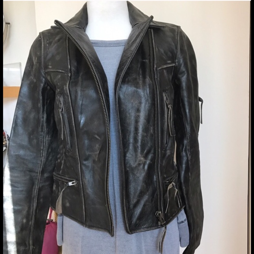 All Saints leather jacket
