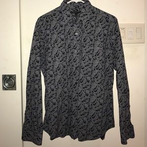 Banana Republic Paisley Button-Down