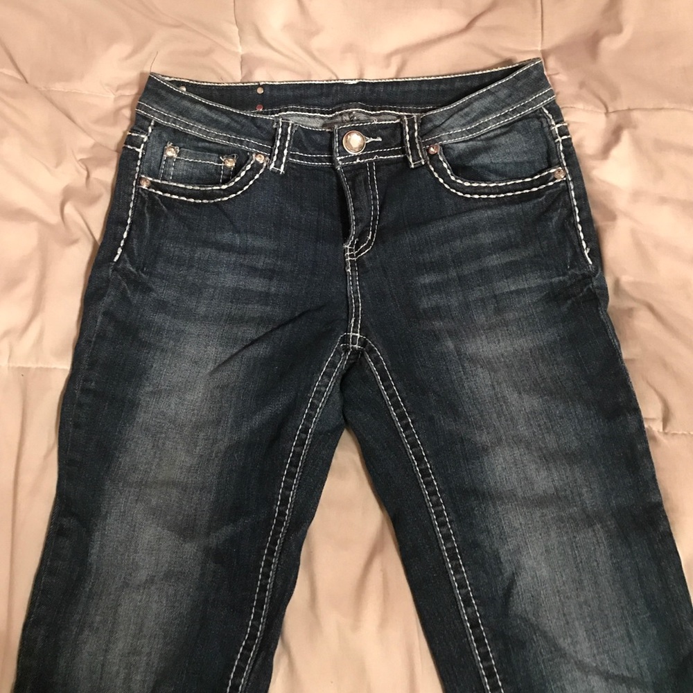 Denim Couture Capris, similar to La Idols.