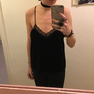 Willow & Clay Velvet Tank - S