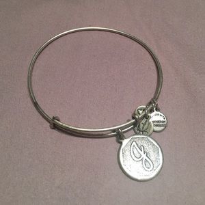 Alex & Ani J initial bracelet