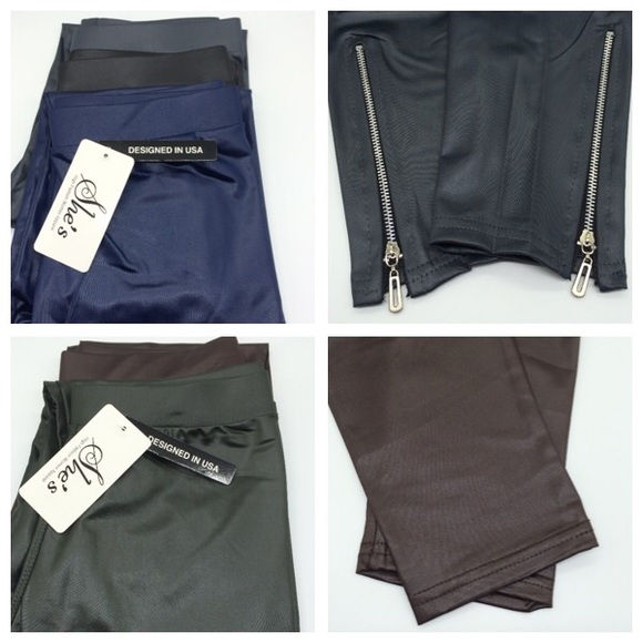 ⚡️Sale⚡️5 stretchy Leather Leggings - Picture 3 of 8