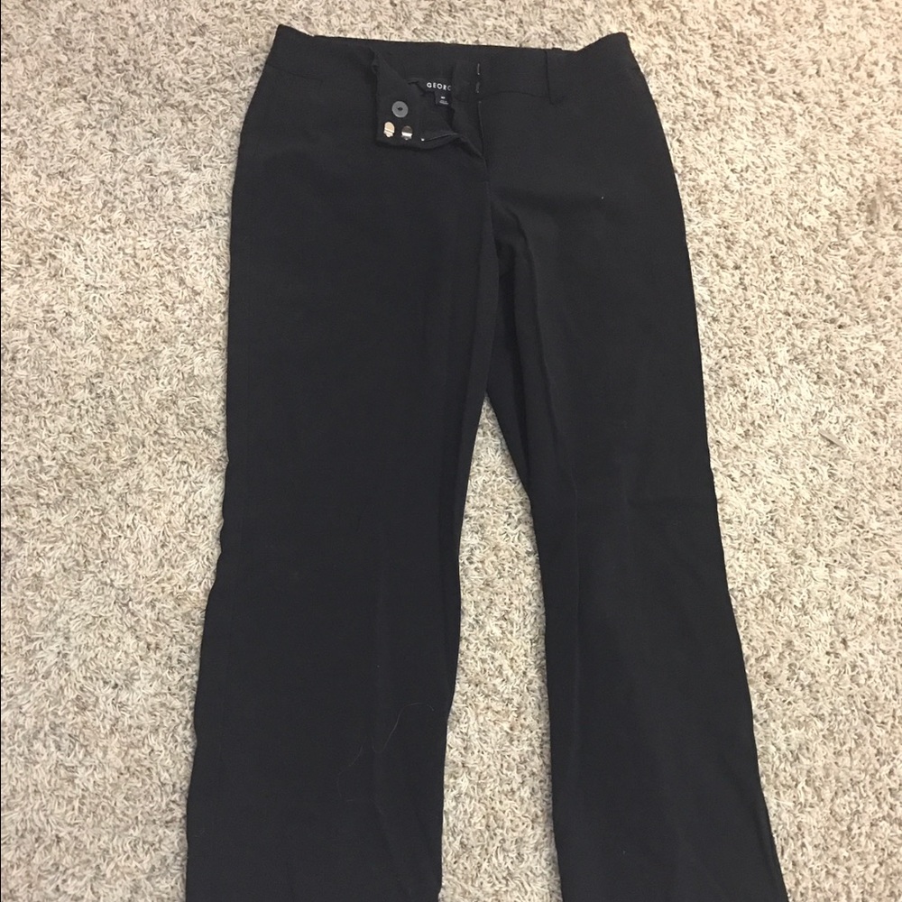 Boot cut wide leg slacks