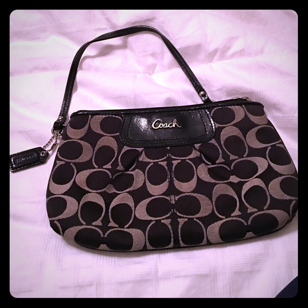 Coach larger wristlet