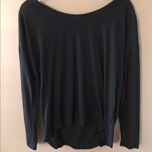 Black Top with Lace Back