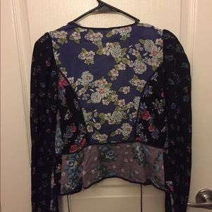 beautiful floral free people blazer