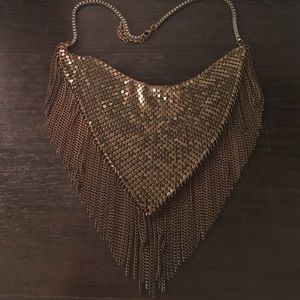 Chain mail boho necklace