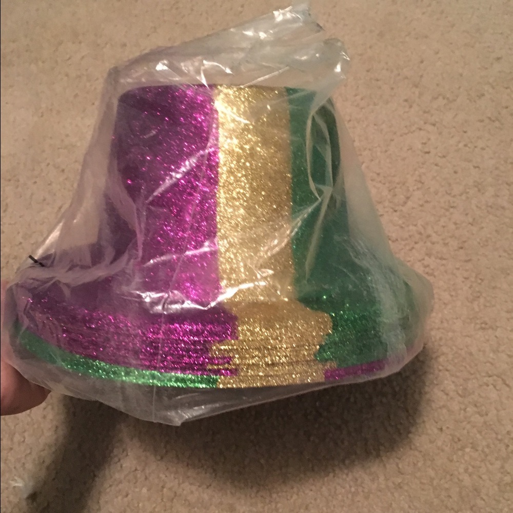 Sparkly Mardi Gras Hats